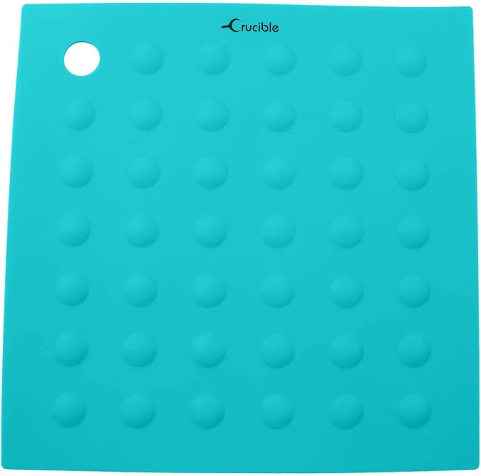 Crucible Cookware Silicone Hot Handle Holders Multipacks… (Turquoise, 7-Pack)