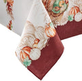 Holiday Turkey Bordered Fall Tablecloth, Multicolor - 60" W x 120" L