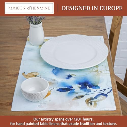 Maison d' Hermine Placemats Set of 4 Reusable 100% Cotton (13"x19")