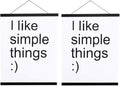 2 Pack Magnetic Poster Hanger Frame, 16x24 16x22 16x20 Light Wood Wooden Magnet Canvas Artwork Print Dowel Poster Hangers Frames Hanging Kit (Black, 16", 2 Packs)