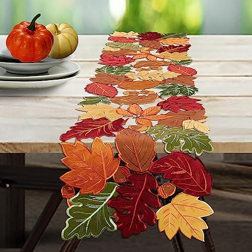 Simplebrand Harvest Fall Table Runner 54 Inches Long for Thanksgiving
