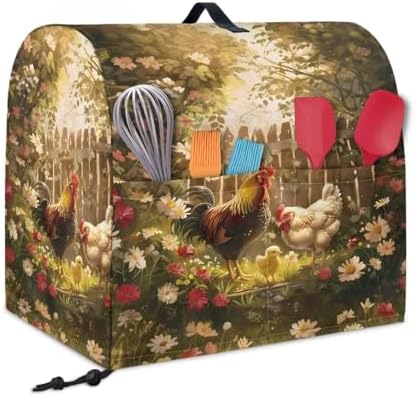 Generic Rooster Stand Mixer Cover for Kitchen Decor Waterproof Dust Cover Fits All Tilt Head & Bowl Lift Models