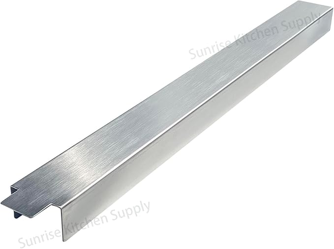 Sunrise Kitchen Supply Stainless Steel Heavy Duty 20 Gauge Deep Fryer Joining Strip/Connector (21 5/8"L x 2"W x 1 1/4"H)