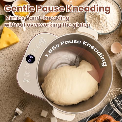 7.4Qt Electric Dough Maker Machine, Kneading & Fermentation Mixer