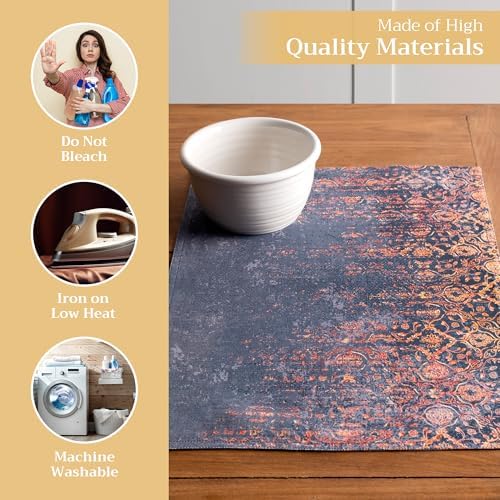 Maison d' Hermine Placemats Set of 4 Reusable 100% Cotton (13"x19")