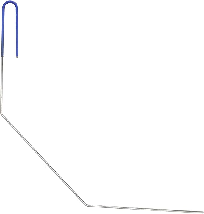 Deep Fryer Cleanout Rod 25" Stainless Steel Angled Drain Cleaning Unclogger Tool for Commercial Kitchen, Restaurant Fryer，1 PCS