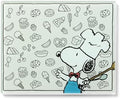 Lenox Chef Snoopy Small Glass Cutting Board by Lenox
