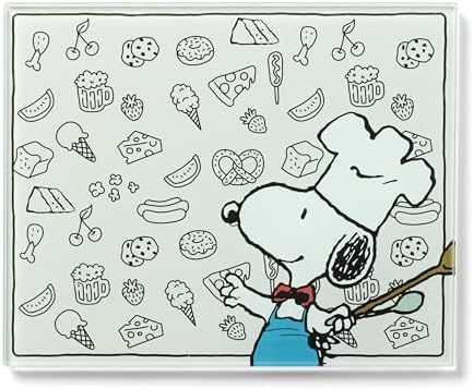Lenox Chef Snoopy Small Glass Cutting Board by Lenox