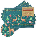 Maison d' Hermine Placemats Set of 4 Reusable 100% Cotton (13"x19")