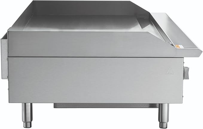 Kratos 48" Wide Commercial Restaurant Gas Countertop Griddle, Thermostatic Controls, 4 Burners, 120,000 BTU Output (29Y-009)