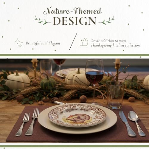 Spode – Woodland – Soup Plate - Turkey - Brown/White