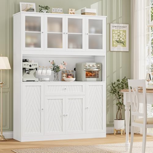 BOTLOG 72" Tall Kitchen Pantry Cabinet 15.7" D x 55.1" W x 72" H