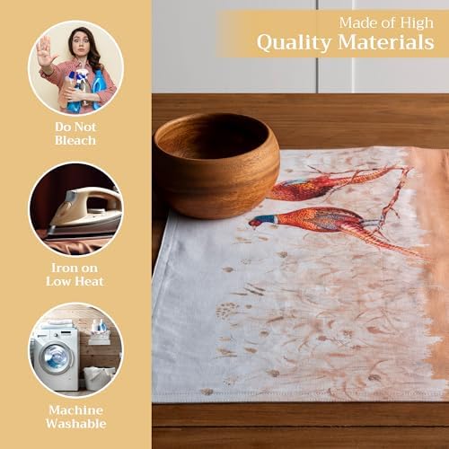 Maison d' Hermine Placemats Set of 4 Reusable 100% Cotton (13"x19")