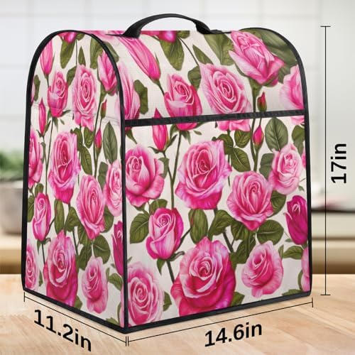 Rose Pink Kitchen Aid Covers Foldable Washable Stand Mixer Dust Cover