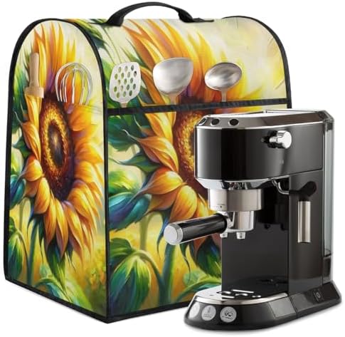 Sunflower Flower Kitchen Aid Cover Foldable Washable Stand Mixer Dust Cover