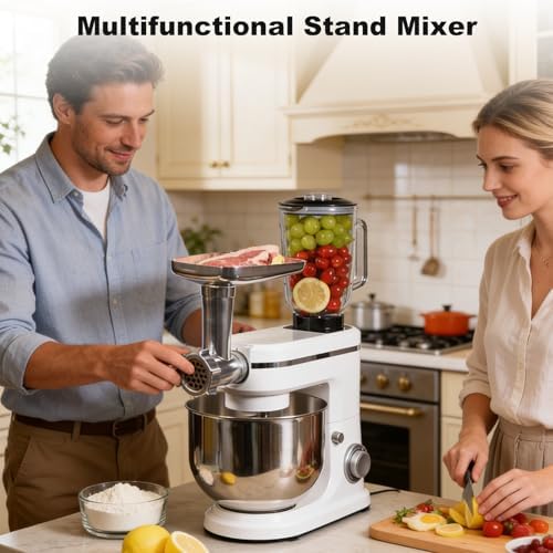 3-in-1 Stand Mixer with Meat Grinder Juicer for Kitchen