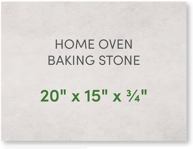 FibraMent-D Premium 5-Piece Ultimate Pizza Set Perfect for Home Ovens - 20" x 15" x 3/4" Rectangle Pizza Stone, Peel & Rocker Pizza Cutter, Thermometer Pizza Stone Ranked 'BEST OVERALL PIZZA STONE'