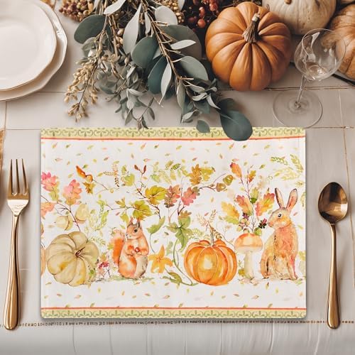 Maison d' Hermine Placemats Set of 4 Reusable 100% Cotton (13"x19")