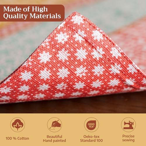 Maison d' Hermine Placemats Set of 4 Reusable 100% Cotton (13"x19")