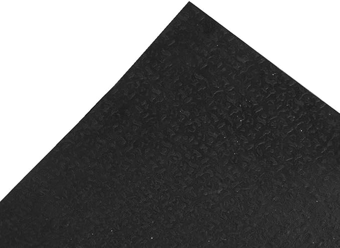 Ottomanson Heavy Duty Rubber Floor Mat – Non-Slip, Waterproof, Easy to Clean – Utility Rug for Entryway, Kitchen, Garage, or Patio – Stain Resistant, Hose Washable – 35" x 60", Black