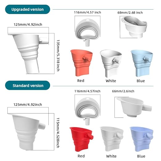 Silicone Flour 5QT 6QT 7QT Long Size Funnel for Kitchen Aid Stand Mixer,Food Grade BPA-Free Silicone Durable Long Version Funnel Fits 5QT 6QT 7QT,Mess-Free Dishwasher Safe Baking Accessory(White-Long)