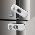 10Pack Child Proof Refrigerator Lock, Fridge Locks for Kids,with Adhesive,Child Safety Locks for Doors, RV Refrigerator, Oven Lock Child Safety Baby Cabinet Locks (Light Gray,10 Count (Pack of 1))