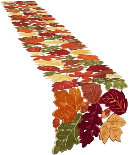 Simplebrand Harvest Fall Table Runner 120 Inches Long for Thanksgiving