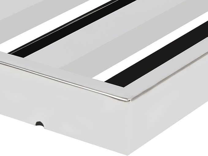 Pack of 6 Range Hood Filter, 19.5" W x 19.5" H 430 Stainless Steel Exhaust Range Hood Filter Commercial 4 Grooves Stove Hood Vent Filter Replacement for Kitchen Restaurants Silver