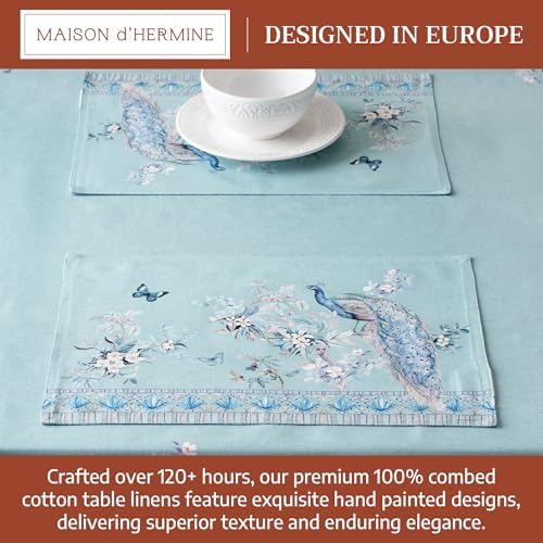 Maison d' Hermine Placemats Set of 4 Reusable 100% Combed Cotton (13"x19")