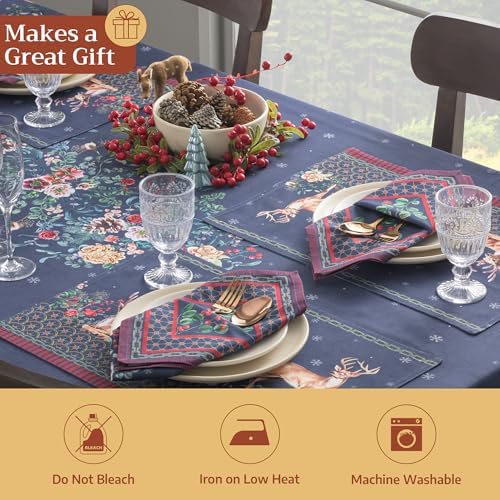 Maison d' Hermine Placemats Set of 4 Reusable 100% Cotton (13"x19")