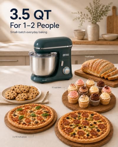 Kitchen in the Box Stand Mixer, 3.5 QT Kitchen Electric Mixer for Baking
