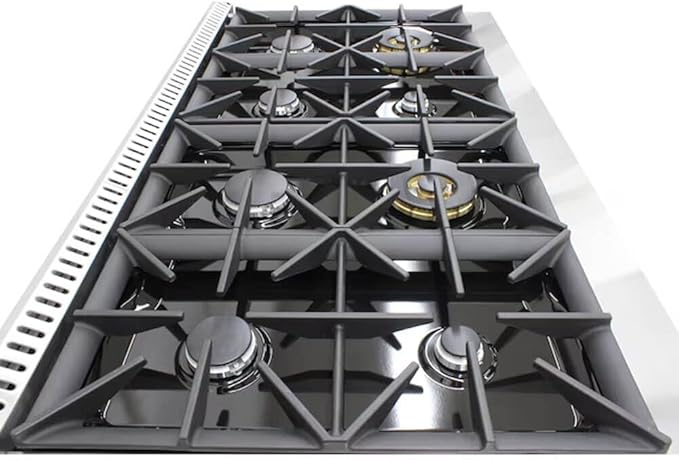 Brama 6.7 Cu. Ft. Stainless Steel Dual Fuel Slide In Range Gas Cooktop Electric Oven Convection Cooking Large Capacity 5 Burners Touch Controls True European Convection