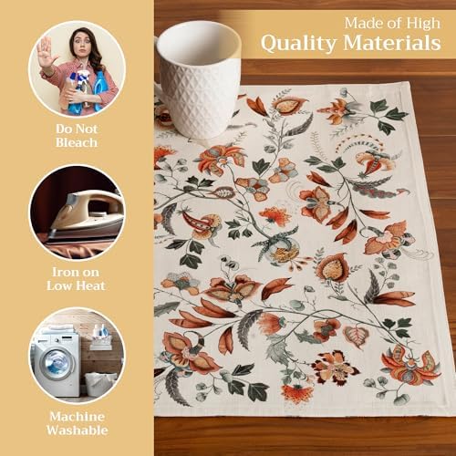 Maison d' Hermine Placemats Set of 4 Reusable 100% Cotton (13"x19")
