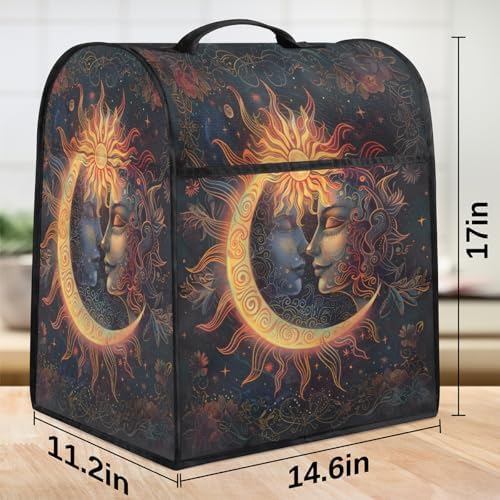 Moon Flowers Kitchen Aid Covers Foldable Washable Stand Mixer Dust Cover