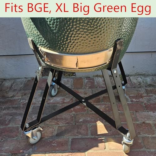 Rolling Cart for XL Big Green Egg for BGE XL, Kamado Big Joe 24" Grill
