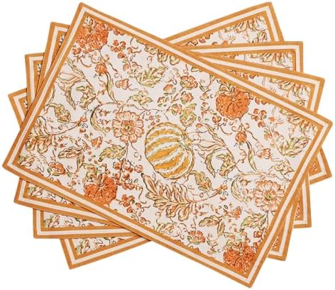 Maison d' Hermine Placemats Set of 4 Reusable 100% Cotton (13"x19")