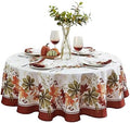 Newbridge Thanksgiving Elements of Nature Fabric Tablecloth, 70" Round