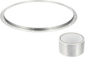 PATIKIL 20 Inch Duct Connector Flange, Metal Straight Pipe Exhaust Flange Duct Mounting Plate for Heating Cooling Ventilation HVAC System, Galvanize Steel