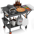 EUTRKei Grill Table, Pizza Oven Table, Grill Cart for Ooni Ninja Blackstone