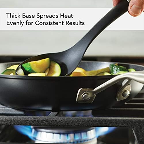 KitchenAid Hard-Anodized Induction Frying Pan with Lid, 10-Inch, Black