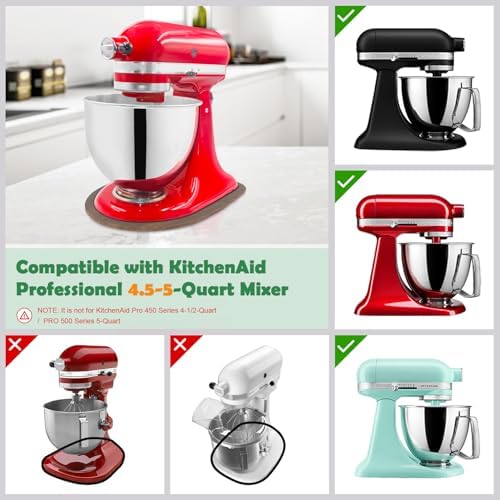Compatible with Kitchen aid 4.5-5 Qt Bamboo Mixer Slider - Appliance Slider for Tilt Head Kitchen aid Stand Mixer Artisan, Countertop Storage Mover Sliding Tray Accessories Attachments-walnut grain