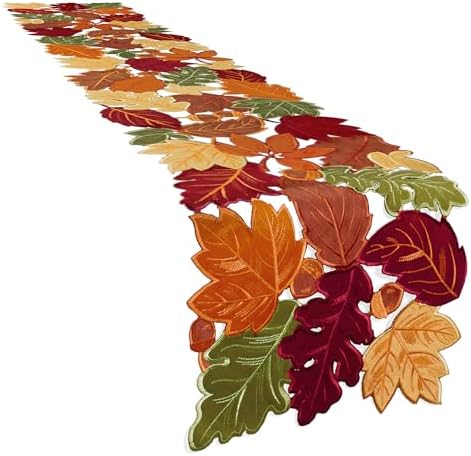 Simplebrand Harvest Fall Table Runner 70 Inches Long for Thanksgiving