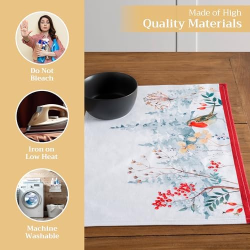 Maison d' Hermine Placemats Set of 4 Reusable 100% Cotton (13"x19")