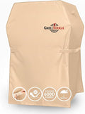 Heavy Duty BBQ Grill Cover for Outdoor Grill, 30 Inch – Waterproof, Weather Resistant, UV & Fade Resistant with Adjustable Straps – Gas Grill Cover for Weber, Genesis, Charbroil, etc. Tan