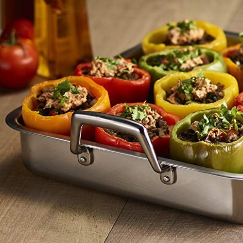 Tramontina 15-Inch Stainless Steel Roasting Pan with Rack