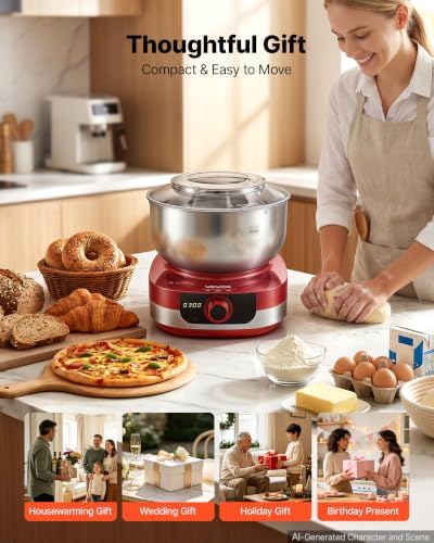 VEVOR 5.3 Qt Electric Dough Maker 500W Stand Mixer