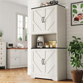 IDEALHOUSE 70" Kitchen Pantry Storage Cabinet with 3 Adjustable Shelves