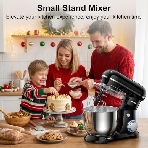 Honinst 4QT Electric Stand Mixer, 10-Speed Tilt-Head Compact Kitchen Mixer