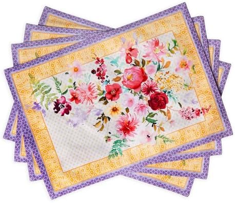 Maison d' Hermine Placemats Set of 4 Reusable 100% Combed Cotton (13"x19")