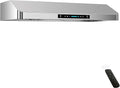 IKTCH 36 Inch Under Cabinet Range Hood with 900-CFM, 4 Speed Gesture Sensing&Touch Control Panel, Stainless Steel Kitchen Vent with 3 Pcs Baffle Filters(IKC01-36)